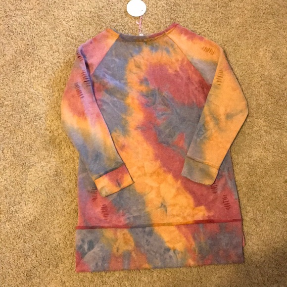 Distressed tie dye tunic - Picture 2 of 3